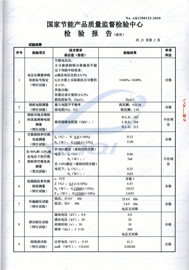 高低压试验报告-S11-1250鸡东鸡东鸡东油浸式变压器-2.jpg